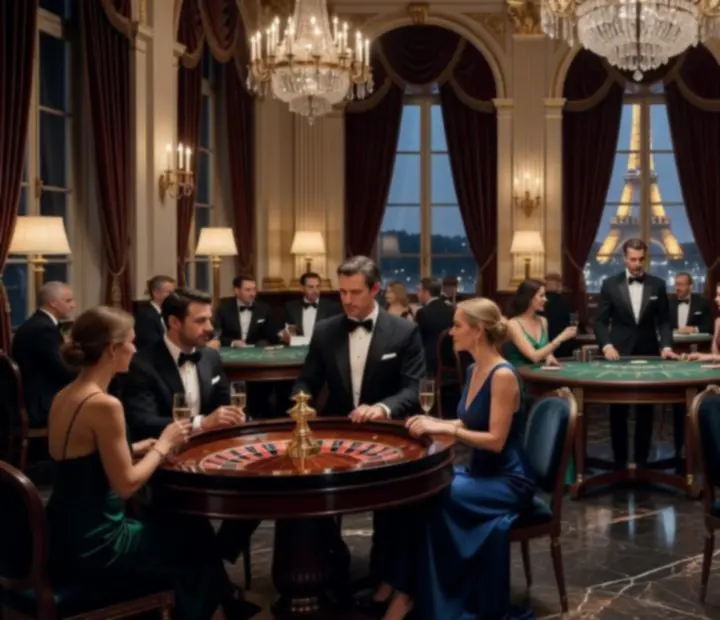 Tables de jeux élégantes lors d’une soirée casino événementielle organisée en France